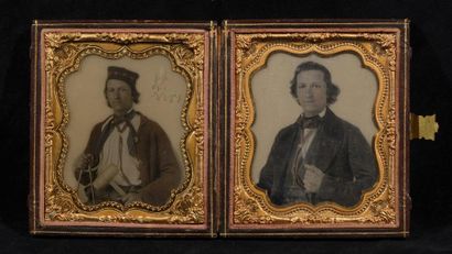 null Double ambrotype

2 portraits d'un ingénieur civil, c. 1855 

1/6 de plaque,...