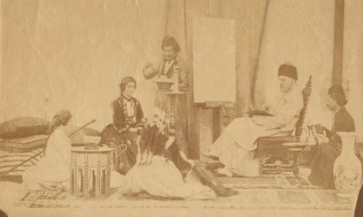 null Henry SAUVAIRE (1831-1896) (attr.)

Syrie, c. 1865 

-Portrait de Camille Rogier...
