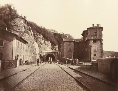 Edouard BALDUS (1813-1882) "Chemin de fer de Paris à Lyon à la Méditerranée", c....