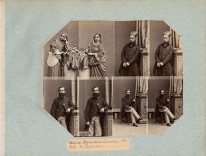 André Adolphe Eugène DISDERI (1819-1889) Personnalités et notables indiens : Rajah...