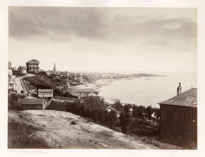 Louis-Alphonse DAVANNE (1824-1912) Sainte-Adresse et le Havre, Le Pont d'Espagne,...