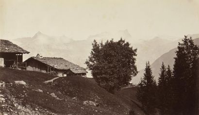 BISSON frères Suisse, Savoie : montagnes, le Mont Maudit, l'Aiguille de Saussure,...