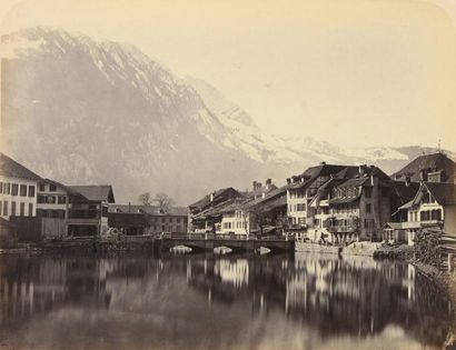 Adolphe BRAUN (1811-1877) Savoie et Suisse 

Vue d'Interlaken, Chamonix, paysage...