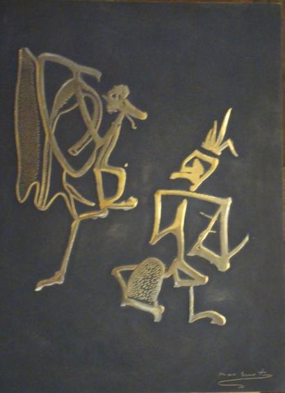  MAX ERNST
Sans titre, 1970
Bronze
41,5 x 34 cm
Signé et numéroté 10/12 Max Erns... Gazette Drouot