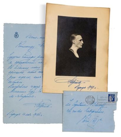 GRAND DUC GABRIEL CONSTANTINOVITCH. (1887-1955). 
Envoyés au capitaine Baykoff....