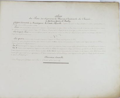  [Seine-et-Marne]. Atlas des plans des Seigneuries de Mauroy, Chantemerle, La Chaussée,...