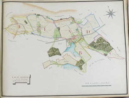  [Seine-et-Marne]. Atlas des plans des Seigneuries de Mauroy, Chantemerle, La Chaussée,...