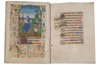  Livre d'heures manuscrit XVe siècle. Heures...