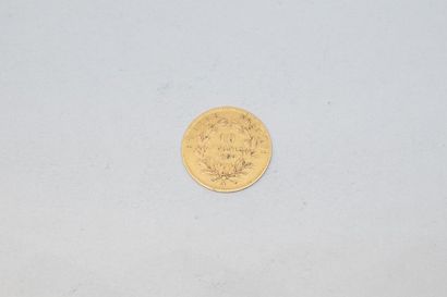 null Pièce de 10 Francs Napoléon III tête nue 1860 A. 

TTB. 

Poids : 3.22 g. 
