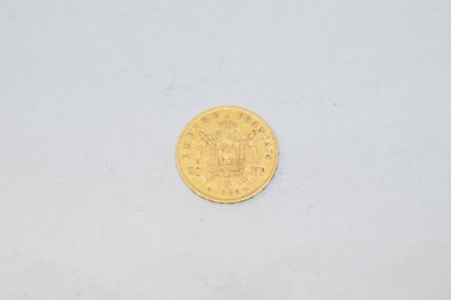 null 1 pièce en or de 20 Francs, Napoléon III tête laurée, BB, 1866. TTB.

Poids...