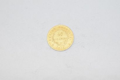 null Pièce en or de 40 francs Napoléon Empereur tête laurée - Empire français 1812...