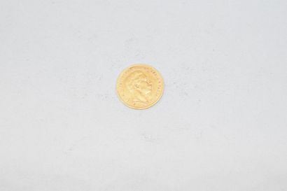 null Pièce en or de 10 Mark Wilhelm II tête nue 1905 A.

Poids : 3,96 g.