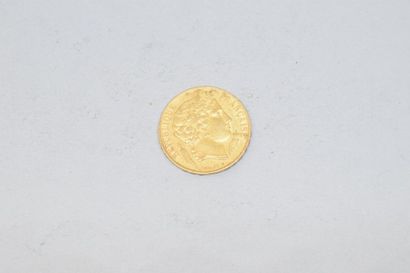 null Pièce en or de 20 francs " Cérès ". 1851 A. TB à TTB.

Poids : 6.45 g. 