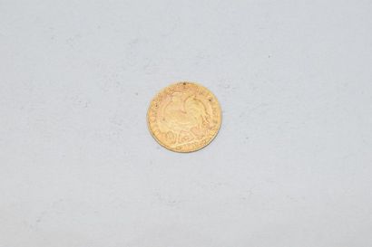 null Pièce en or de 10 Francs Coq Marianne 1912.

TB à TTB.

Poids : 3.20 g.