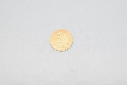 null Pièce en or de 20 francs au Coq, 1905.

Avers : profil droit de Marianne coiffée...