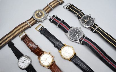 null OMEGA/HAMILTON/VETTA/EXACTUS/MOVADO/ULTRASONIC

Lot de six montres bracelets...