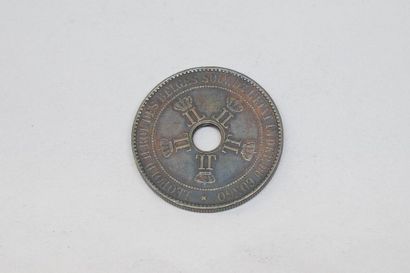 null Pièce en cuivre de 10 centimes - Léopold II. 

TTB à SUP. 

