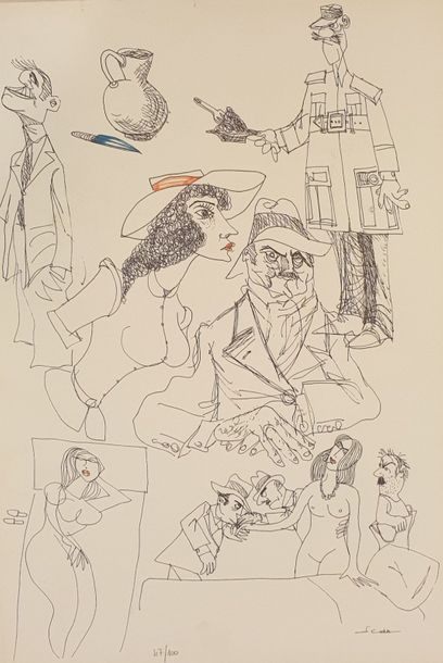 null SCOLA Ettore (1931-2016)

Composition aux personnages

Deux lithographies signées...