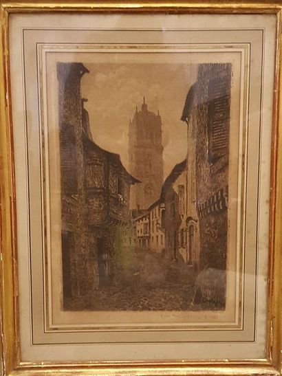 null VIALA Eugène (1859-1913)

Le vieux Rodez

Eau-forte, titrée et signée en bas...