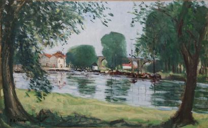 BELLANGER René, 1895-1964 
Bords de rivière...