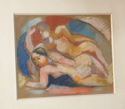 null VATTIER Suzanne (1901-1996)

Deux nus allongés 

Pastel signé en bas à droite...