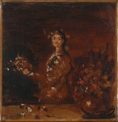 DERAIN André, 1880-1954 
Femme aux bouquets,...