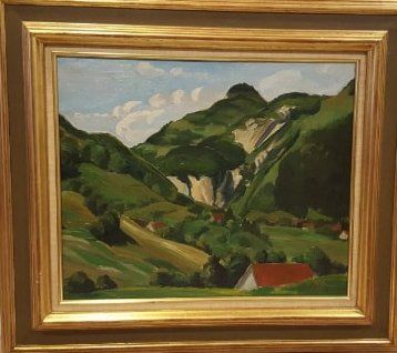 null GAUTSCHI Joseph (1900-1977)

Paysage du Valais, Suisse

Huile sur toile signée...