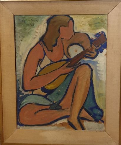 null GINER GARCIA Balbino (1910-1976)

Femme à la guitare, 1951

Huile sur carton,...
