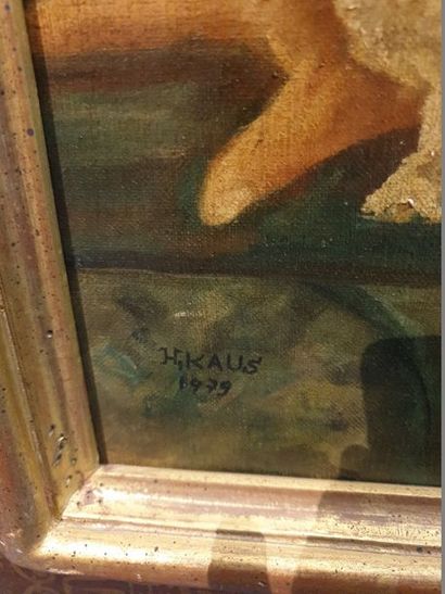 null KAUS H (XX-XXI)

Homme en habits, 1979

Huile sur toile signée et datée en bas...