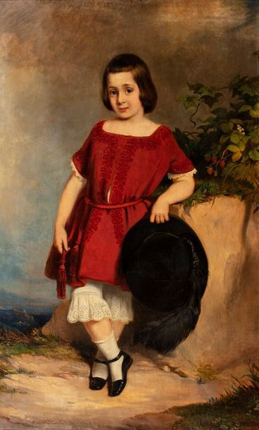 null MÜLLER Constantin, c.1825-c.1875

Enfant en costume rouge, 1851

huile sur toile...