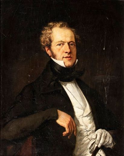 null PORTMAN Christiaan Julius L., 1799-1868

Portrait d'homme aux gants blancs,...