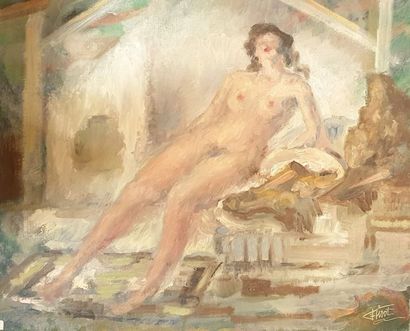 null TISOT Félix (1909-1979)



Nu féminin 

Huile sur toile signée en bas à droite...