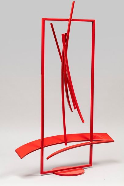 null MALTIER Dominique, né en 1954
Espace rouge, 2017
sculpture en métal soudé à...