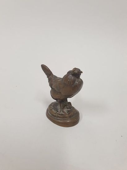 null FREMIET Emmanuel (1804-1910)

le coq

Bronze à patine brune signé sur la terrasse

H....