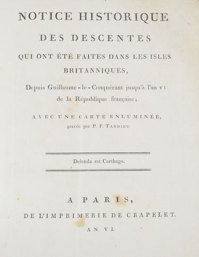 null [GIRARDIN (Stanislas, comte de)]. Notice historique des descentes

qui ont été...