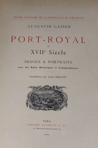 null GAZIER. Augustin. 

Port-Royal au XVIIème siècle. Images & portraits avec des...