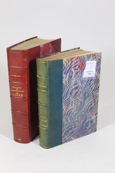 null Lot de deux livres sur Gustave Doré comprenant : 

- LEBLANC Henri, Catalogue...