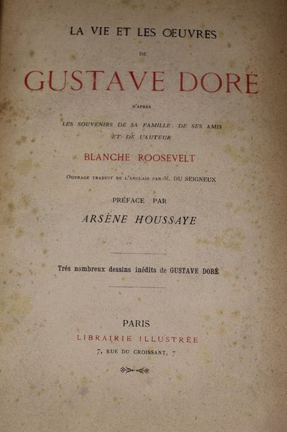 null Lot de deux livres sur Gustave Doré comprenant : 

- LEBLANC Henri, Catalogue...