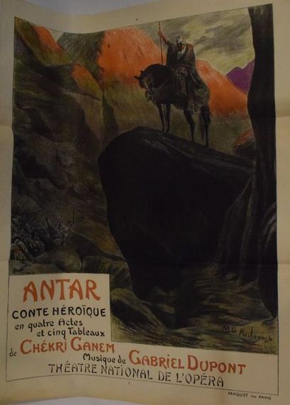 null Ensemble de douze affiches :

M.Georges ROCHEGROSSE, Antar.

Conte héroïque...