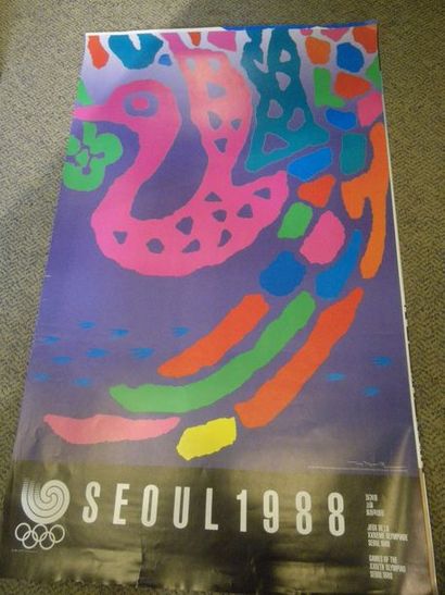 null Jeux Olympiques 1988 en Corée, ensemble de huit affiches :

SEOUL 1988 d'après...