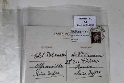 null BLANCHE Jacques-Émile (1861-1942)
Carte postale manuscrite adressée à son ami...