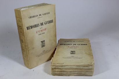 null Charles de GAULLE. Mémoires de guerre. * L'Appel 1940-1942 (Plon, 1954) ; in-8,...