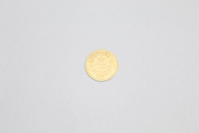 null Pièce en or de 10 Francs Napoléon III tête laurée, 1864 A.

TB à TTB. 

Poids...