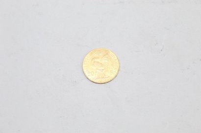 null Pièce en or de 20 Francs au coq 1909. 

TTB à SUP. 

Poids : 6.45 g. 