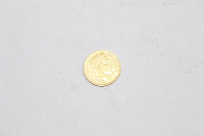 Pièce 20 francs or Napoléon III tête laurée-...