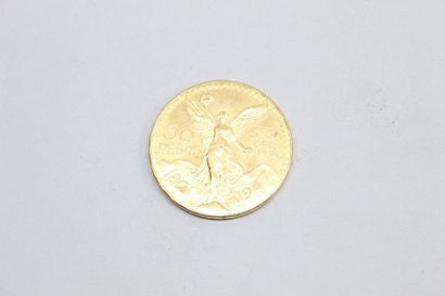 Pièce en or jaune de 50 pesos (Mexique 1821-1947)

TTB...