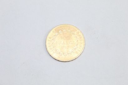 null Pièce en or de 100 francs " Génie " 1910 A.

Avers : Génie de la République,...