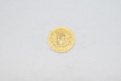 null Pièce en or de 40 Francs - Louis XVIII 1817 A,
TTB à SUP.
Poids : 12,903 g.