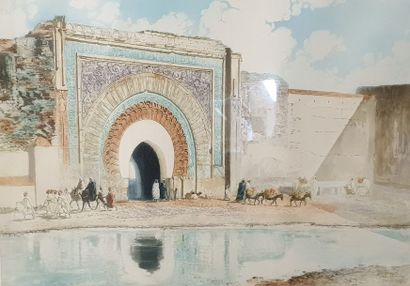 null ROMBERG DE VAUCORBEIL Maurice (1861-1943)

Porte Bab Agnaou à Marrakech, eau-forte,...
