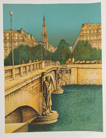 null CARZOU Jean (1907-2000)

le pont de l'Alma, 1984

Lithographie, signée et datée...